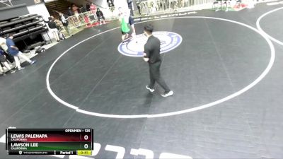 125 lbs Cons. Round 3 - Lawson Lee, California vs Lewis Palenapa, California