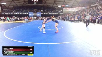 Girls 3A/4A 125 Cons. Round 4 - Diala Haro, Everett (Girls) vs Alexa Kemp, Walla Walla (Girls)