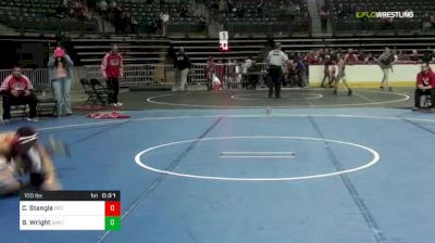 100 lbs Final - Cole Stangle, Red Hawk vs Bryce Wright, Spazz