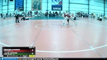 130 lbs Rd# 7- 10:45am Saturday Final Pool - Jacob Lootans, Crass Trained vs Brayden Manning, USA Xtreme