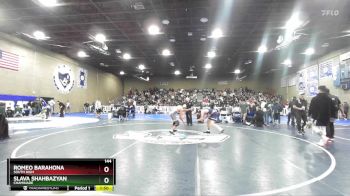 144 lbs Quarterfinal - Slava Shahbazyan, Chaminade vs Romeo Barahona, South High