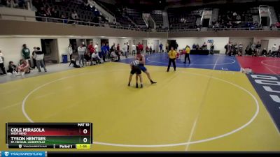 195 lbs Champ. Round 2 - Tyson Hentges, St. Michael-Albertville vs Cole Mirasola, West Bend