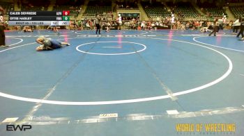 105 lbs Consi Of 16 #2 - Caleb DeVriese, Alpha Elite, Mi vs Ottie Hasley, Vincent Warren