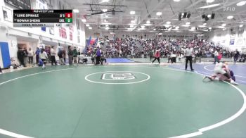 Boys 113 lbs Cons. Round 3 - Luke Spinale, Saint Francis Boys vs Rowan Sheng, Carlmont Boys