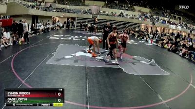 114 lbs Round 2 (4 Team) - Matthew Hamilton, Post Falls vs Lucas Bach, Washington