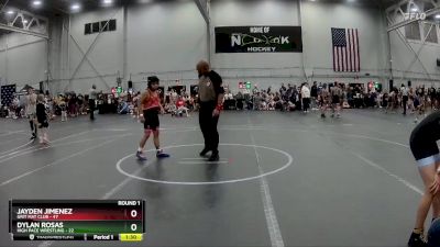 130 lbs Round 1 (4 Team) - Jayden Jimenez, Grit Mat Club vs Dylan Rosas, High Pace Wrestling