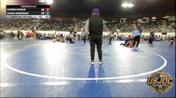 140 lbs Quarterfinal - Korbin Ingram, Shelton Wrestling Academy vs Logan Sweetman, Bristow Youth Wrestling