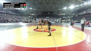 Boys 3A 190 lbs Champ. Round 2 - Bayden Beard, Central Valley vs Kaivone Cooks, Lincoln (Tacoma)