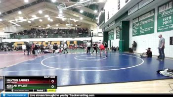 215 lbs Cons. Semi - Keegan Willet, Weiser vs Maxton Barnes, East Valley