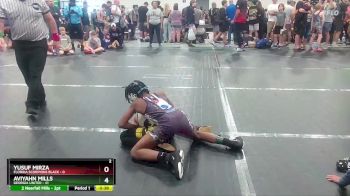 72 lbs Round 4 (10 Team) - Aviyahn Mills, Georgia United vs Yusuf Mirza, Florida Scorpions Black