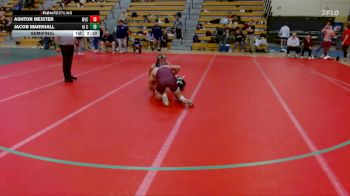 165 lbs Semifinal - Ashton Meister, Wisconsin-La Crosse vs Jacob Marshall, Iowa Central Community College