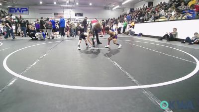 43 lbs Consi Of 8 #2 - Kainen Hunter, Vian Wrestling Club vs Dawsyn Hawkins, Hulbert