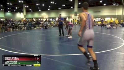 145 lbs Round 2 (6 Team) - Luis Viveros, Eagle Empire Black vs Kadyn O`Neal, Michiana Vice-Pink