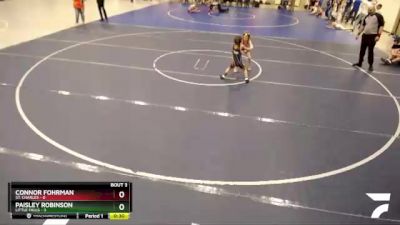 50 lbs Placement (4 Team) - Paisley Robinson, Little Falls vs Connor Fohrman, St. Charles