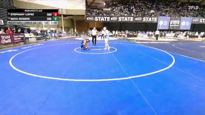 Girls 3A 140 lbs Cons. Round 1 - Stephany Lopez, Federal Way (Girls) vs Maya Rogers, Sedro-Woolley (Girls)