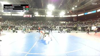 125 lbs Cons. Round 5 - Bella Eddins, Grace vs Nova Danzig, Ridgeview