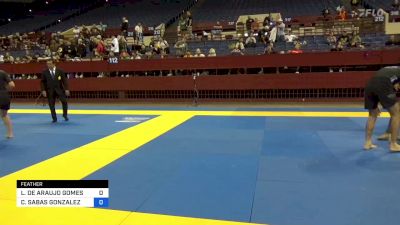 LUCAS DE ARAUJO GOMES vs CHRISTIAN SABAS GONZALEZ 2023 Pan IBJJF Jiu-Jitsu No-Gi Championship
