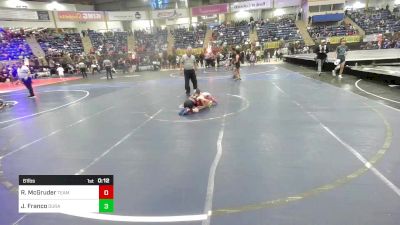 61 lbs Consi Of 8 #2 - Rocco McGruder, Team Grand Valley Elite vs Julisa Franco, Duran Elite