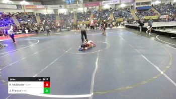 61 lbs Consi Of 8 #2 - Rocco McGruder, Team Grand Valley Elite vs Julisa Franco, Duran Elite