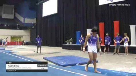 Ayush Basu - Floor, Premier Gymnastics Academy West - 2021 USA Gymnastics Development Program National Championships