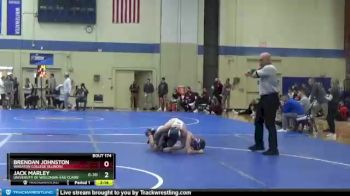 125 lbs Cons. Round 2 - Brendan Johnston, Wheaton College (Illinois) vs Jack Marley, University Of Wisconsin-Eau Claire