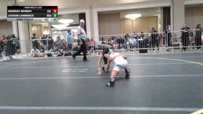 70 lbs Semifinal - Maddox Mendez, 5Th St Bar & Grill WC vs Jaxson Lawrence, Gold Rush Wr Ac