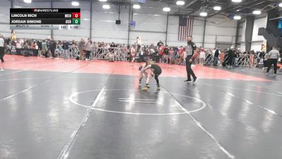 52 lbs Round 1 - 9:00am Friday - Lincoln Rich, Team Michigan vs Jordan Simone, All I See Is Gold