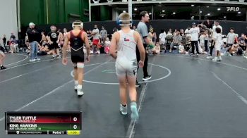 84 lbs Placement (4 Team) - King Hawkins, Mat Assassins White vs Tyler Tuttle, Takedown Elite