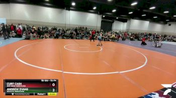 72-74 lbs Round 1 - Curt Cash, Bar None Wrestling vs Andrew Evans, ReZults Wrestling