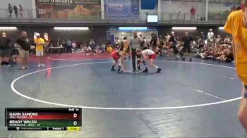95 lbs Quarters & 1st Wb (16 Team) - Gavin Samons, Well Trained vs Brady Walsh, Stronghold - Gold