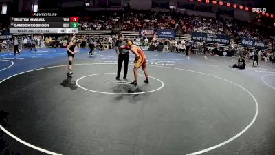 D 1 144 lbs Cons. Round 5 - Camden Robinson, Benton vs Tristen Kimball, Terrebonne