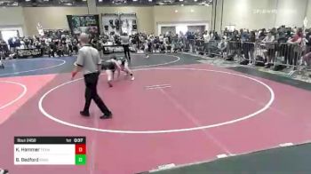 116 lbs Consi Of 8 #1 - Kalab Hammer, Team Real Life vs Brodie Bedford, Spartan Mat Club