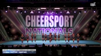 Cheer Factor - DESTINY [2026 L2 Junior - Small - A Day 1] 2026 CHEERSPORT National All Star Cheerleading Championship