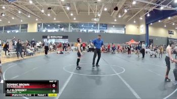 88 lbs Round 3 (4 Team) - A.J Slominsky, Team Shutt vs Dominic Brown, FCA Hurricanes