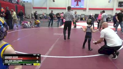 45 lbs Champ. Round 2 - Noland Williams, Tiger Elite Wrestling vs Jagger Hood, Gulf Coast Wrestling Club