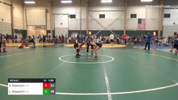 110 lbs Prelims - Keiton Watchorn, Columbus Wrestling Org. Maroon vs Zech Roggasch, Sidney Wrestling Club