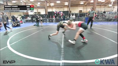 67 lbs Consolation - Barrett Homer, Mustang Bronco Wrestling Club vs Michael BROWN III, Duncan Demon Wrestling