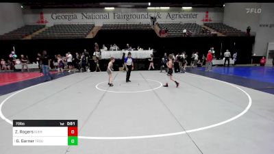 70 lbs Semifinal - Zeke Rogers, Guerrilla Wrestling Academy vs Gage Garner, Troup Wrestling