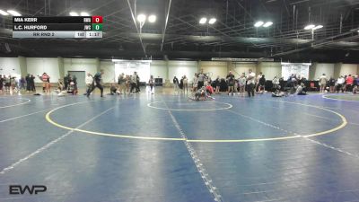 62-65 lbs Rr Rnd 2 - Mia Kerr, Roundtree Wrestling Academy vs L.C. Hurford, Juggernaut Wrestling Club