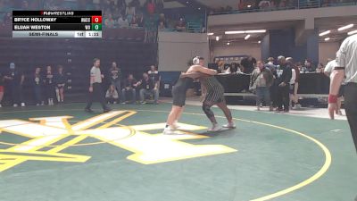 215 lbs Semifinal - Bryce Holloway, Waccamaw vs Elijah Weston, West-Oak