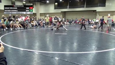 150 lbs Round 4 (6 Team) - Hayden Harrell, White Buffalo Wrestling Academy vs Jonah Williams, Crossroads Wrestling