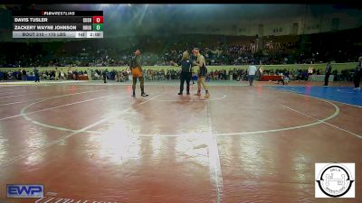 175 lbs Quarterfinal - Davis Tusler, Cushing vs Zackery Wayne Johnson, Douglass Wrestling