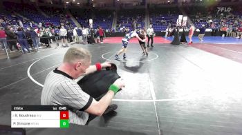 215 lbs Round Of 32 - Shawn Boudreau, Alvirne vs Peter Simone, Methuen