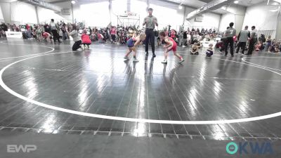 55 lbs Round Of 16 - Bentley Hodson, Fort Gibson Youth Wrestling vs Aspen Shelton, Team Tulsa Wrestling Club