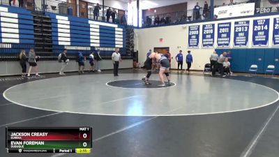 285 lbs 3rd Place Match - Jackson Creasy, Eureka vs Evan Foreman, Dubuque