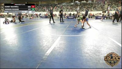61 lbs Quarterfinal - Korey Maxwell, Choctaw Ironman Youth Wrestling vs Hudson Rooker, Standfast