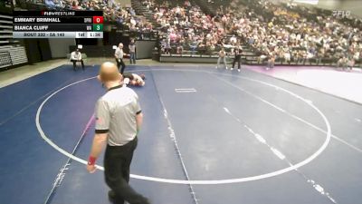 5A 140 lbs Cons. Semi - Bianca Cluff, Wasatch vs Emmary Brimhall, Springville