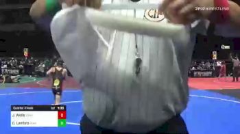 78 lbs Quarterfinal - Crew Lambro, Team Aggression vs Jillian Wells, Egwa