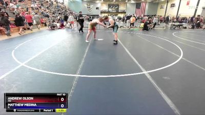 285 lbs Semifinal - Andrew Olson, MN vs Matthew Medina, IL