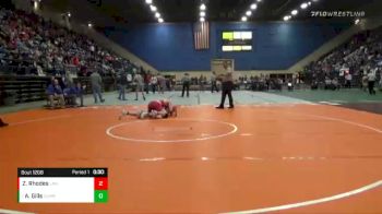 1 - 182 Cons. Round 2 - Austin Gills, Cumberland vs Zackery Rhodes, Lancaster